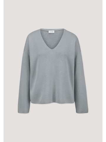 Hessnatur Hessnatur Pullover Oversize aus Bio-Baumwolle mit Schurwolle in nebelblau