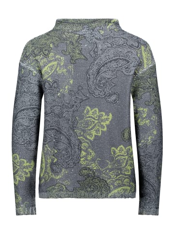 Betty Barclay Strickpullover mit Pailletten in Grau/Grün