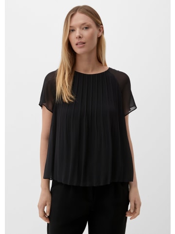 s.Oliver BLACK LABEL Bluse kurzarm in Schwarz