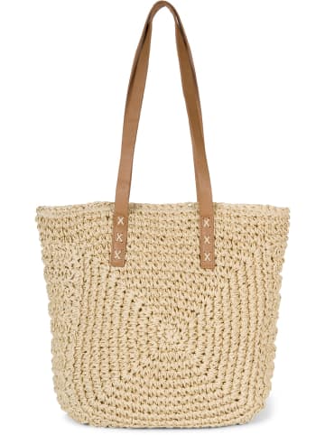 styleBREAKER Basttasche in Beige