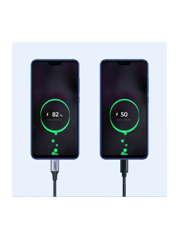 Ugreen Ugreen Kabel USB-Kabel - USB Type C Quick Charge 3.0 3A grau 2m in Grau