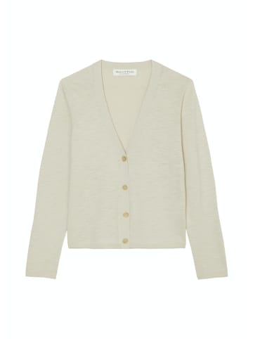 Marc O'Polo Cardigan, longsleeve, v-neck in Beige