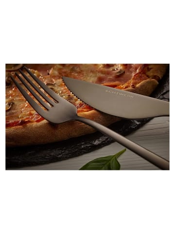 Echtwerk 4 tlg. Set Pizzabesteck-Set in Schwarz