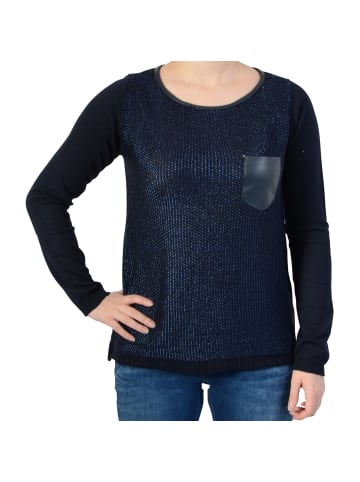 Le Temps des Cerises Athena Galaxy Pullover Blau