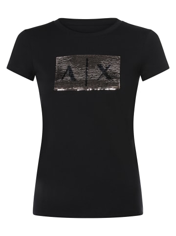 Armani Exchange T-Shirt in marine silber