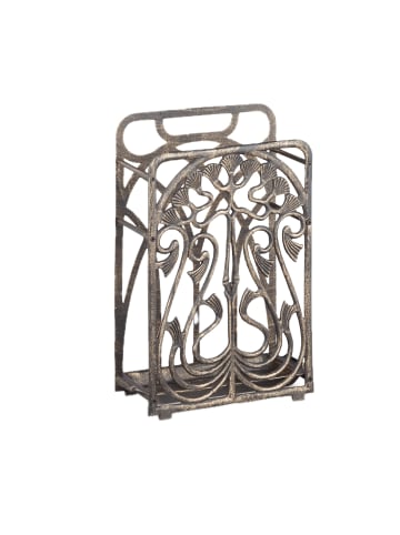 relaxdays Schirmständer in Bronze - (B)30,5x (H)48,5 x (T)16 cm