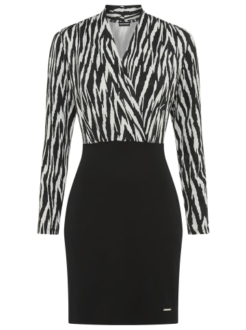 Bruno Banani Jerseykleid in schwarz-gemustert