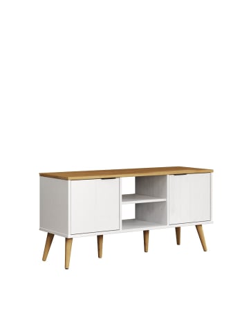 ebuy24 TV Tisch Paterno Weiß 114 x 39 cm