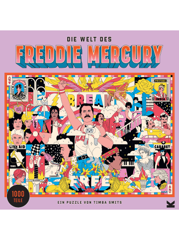 Laurence King Verlag Die Welt des Freddie Mercury | Ein Puzzle