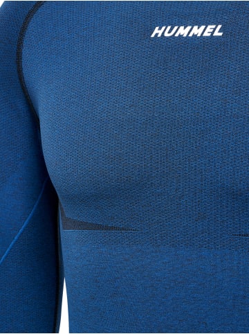 Hummel T-Shirt Raglanärmel Hmlte Mike Herren in INSIGNIA BLUE/BLACK MELANGE