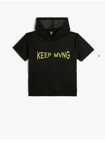 KOTON T-shirt in Schwarz