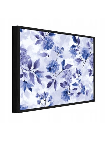 WALLARENA Bild mit Rahmen Blumen in Lila