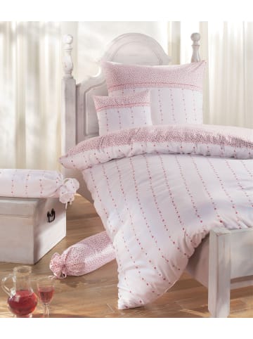 Janine Janine Baumwoll Bettwäsche Chinchilla in rose