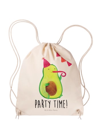 Mr. & Mrs. Panda Beutel Avocado Party Zeit mit Spruch in Creme