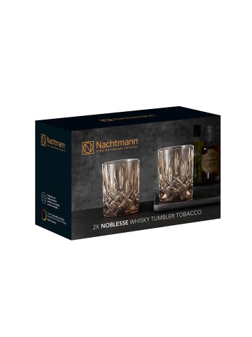 Nachtmann 2er Set Whiskybecher Noblesse Vintage 295 ml in Tobacco