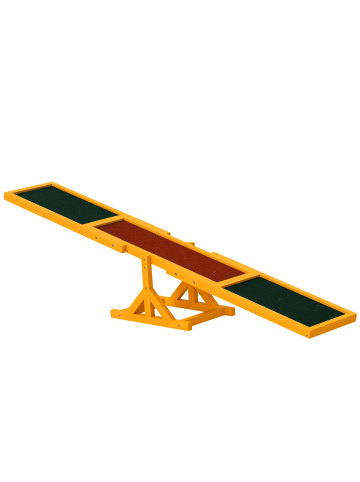 Pawhut Hundewippe Naturholz Tannenholz