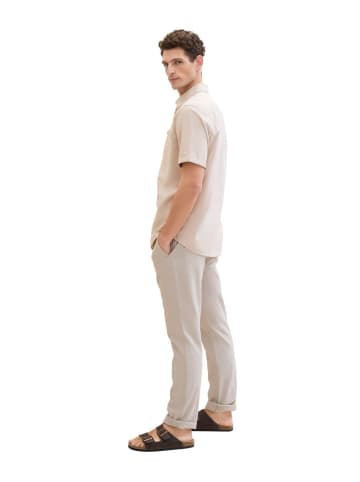 Tom Tailor Stoffhose / Chino REGULAR COTTON LINEN regular/straight in Beige