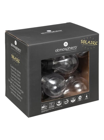 Atmosphera Créateur d'intérieur Solar-Lichterkette in schwarz