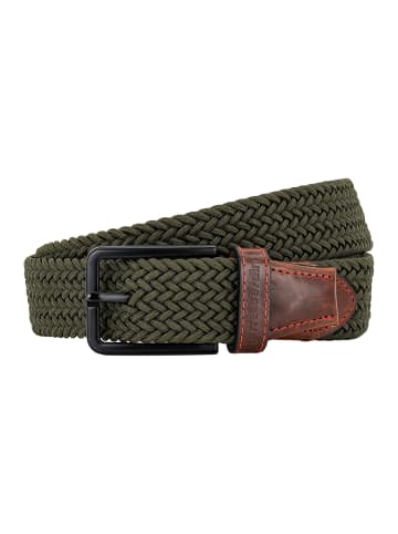 Pierre Cardin Flechtgürtel Basic in Olive