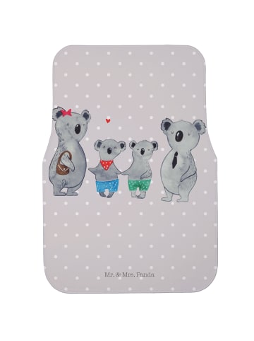 Mr. & Mrs. Panda Fahrer Autofußmatte Koala Familie zwei ohne Spruch in Grau Pastell
