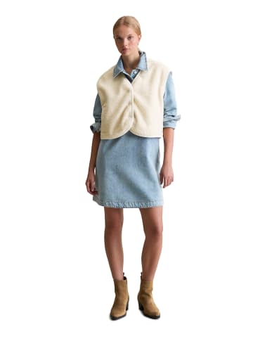 Marc O'Polo DENIM Curly-Sweatweste relaxed in White Blush