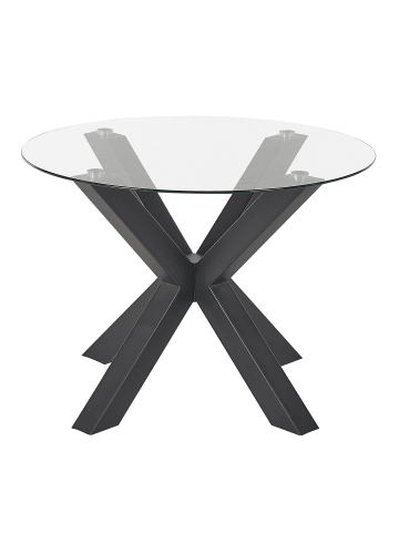 Beliani Esszimmertisch OTIUM in Schwarz - (W) 100 x (H) 75 x (L) 100 cm