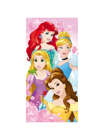 Disney Disney Prinzessinnen Badehandtuch Strandtuch 70x140 cm aus Baumwolle in Pink