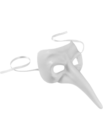 tectake Einfarbige Halbmaske in Einheitsgröße, weiß