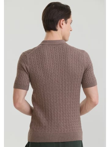 Felix Hardy Polo Shirt Kurzarm in braun