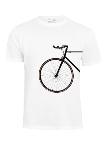 Cotton Prime® T-Shirt Bike Lover - Vorderrad in Weiß