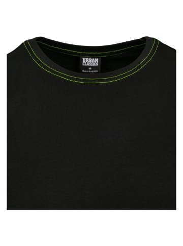 Urban Classics Urban Classics Herren Heavy Oversized Contrast Stitch Tee in black/electriclime