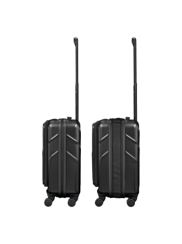 Wenger Amplix 4 Rollen Kabinentrolley 54 cm Laptopfach in black