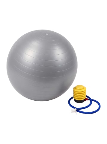 relaxdays Gymnastikball in Grau - Ø 65 cm