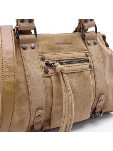 FREDs BRUDER Whipstitch Soul Schultertasche Leder 30 cm in dark sand