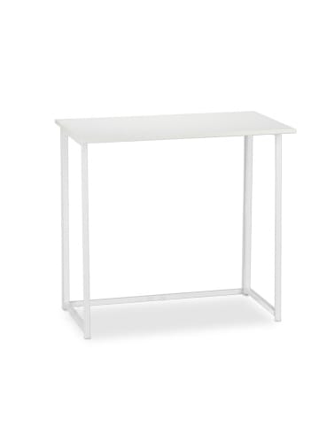 relaxdays Schreibtisch in Weiß - (B)80 x (H)74,5 x (T)45 cm