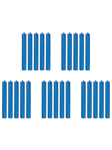 Butlers Stabkerze RAINBOW 25er-Set in Blau