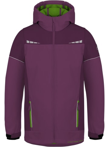 Normani Outdoor Sports Kinder Softshelljacke Galway in Lila/Violett/Grün