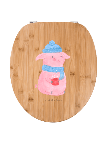Mr. & Mrs. Panda Toiletten-Sitz Schweinchen Glühwein ohne Spruch in Braun
