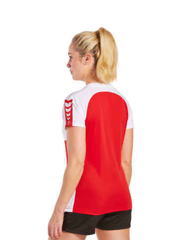 erima Damen Six Wings T-Shirt in rot/weiss