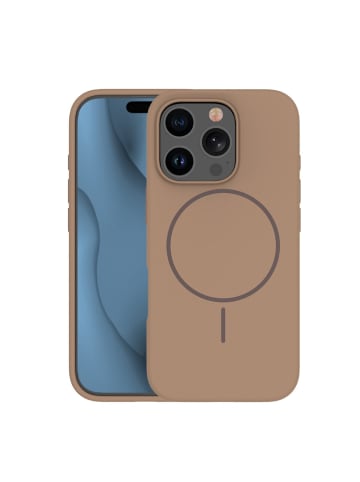COFI 1453 TFO Silicone Thin Mag kompatibel mit Apple iPhone 15 Pro Max in Braun