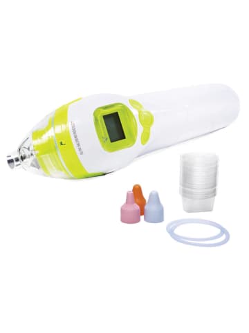 Cangaroo Elektrischer Nasensauger in weiß Nasensekretsauger, 3 Aufsätze, ergonomische Form
