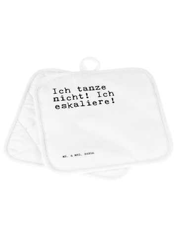 Mr. & Mrs. Panda Topfuntersetzer Ich tanze nicht! Ich... mit Spruch in Weiß