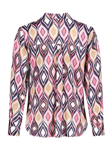 Betty Barclay Schlupfbluse langarm in Pink/Dark Blue