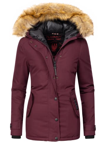 Navahoo Winterjacke Laura in Weinrot