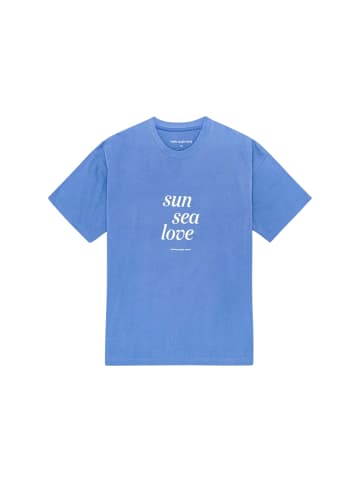 Moshi Moshi Mind T-Shirt Statement in heaven blue / ecru