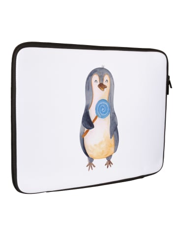 Mr. & Mrs. Panda Notebook Tasche Pinguin Lolli ohne Spruch in Weiß