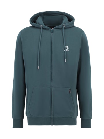 OLDSKULL Zip Hoodie Basic Oldskull 25 Logo in Dark Green