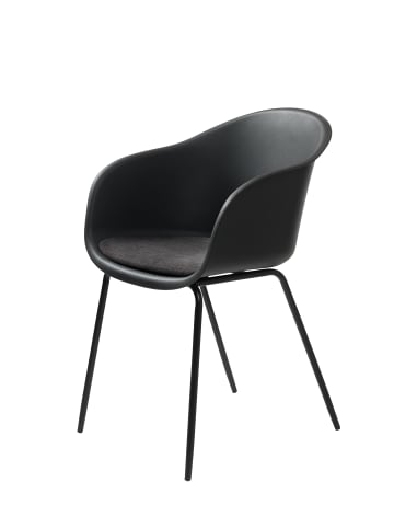 ebuy24 Esszimmerstuhl Tom Schwarz 2er Set