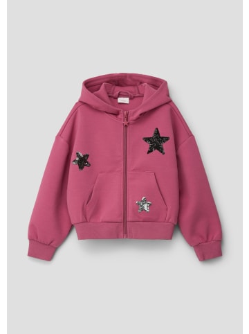 s.Oliver Sweatshirt Jacke langarm in Pink