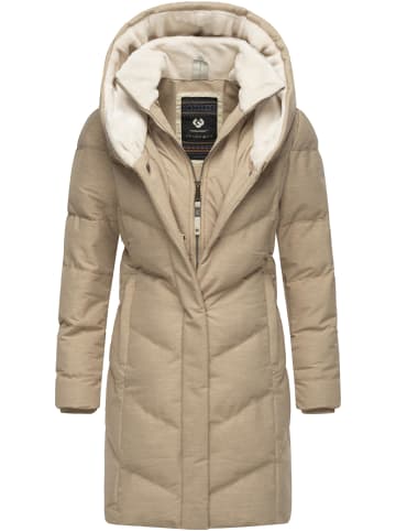 ragwear Steppmantel Natalka Cosy in Taupe